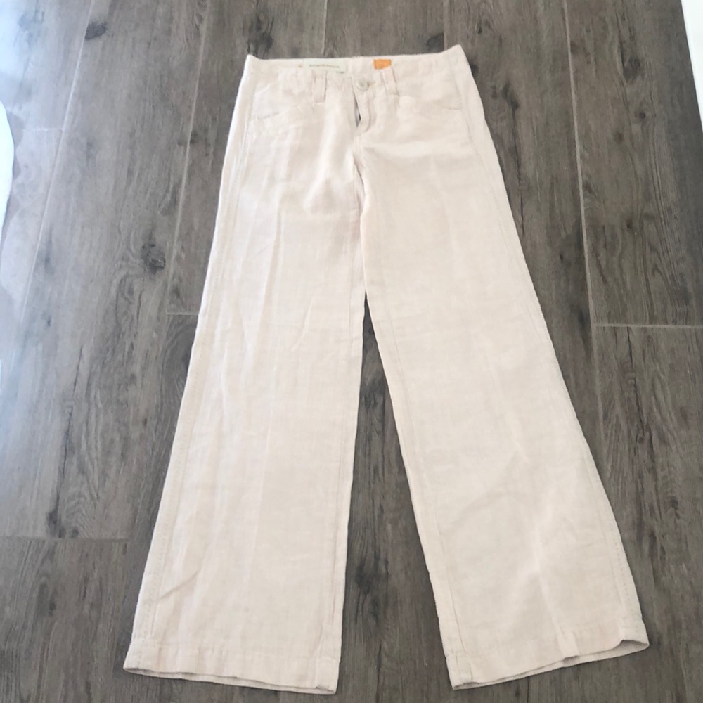 Anthropologie Linen Trouser Pants